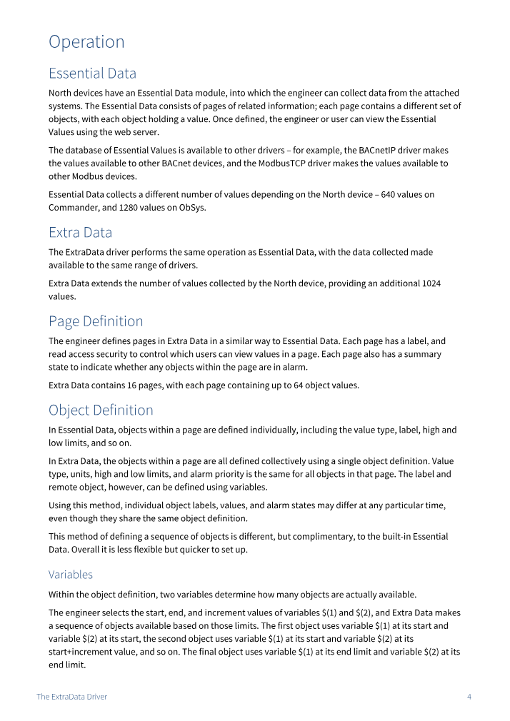 Preview thumbnail of page 4 of the ExtraData Driver Manual PDF document.
